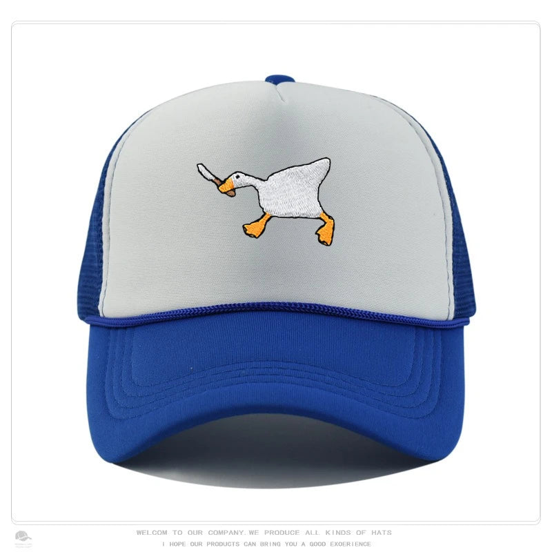 Embroidered Baseball Cap with Goose Design for Men & Women