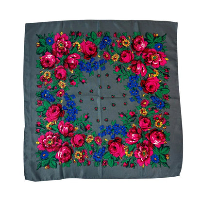 Women's Square Scarf, 70×70cm Printed Head Scarf and Bandana