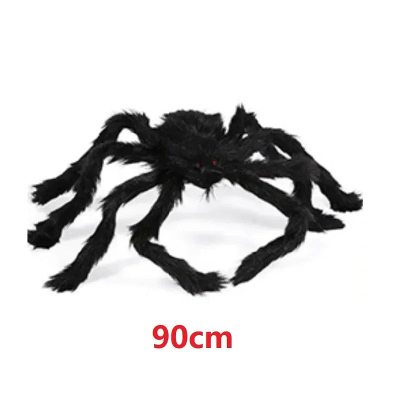 Halloween Spider Decoration, Giant Plush Spider Web Prop