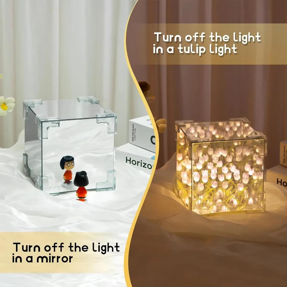 DIY Tulip Night Light Kit Handmade Flower Room Decor