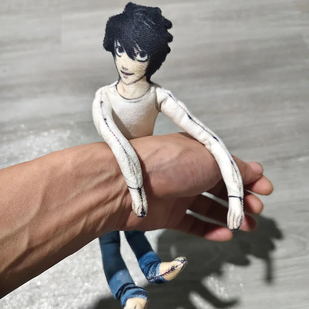 Anime Plush Doll 28cm Posable Stuffed Doll for Room Decor