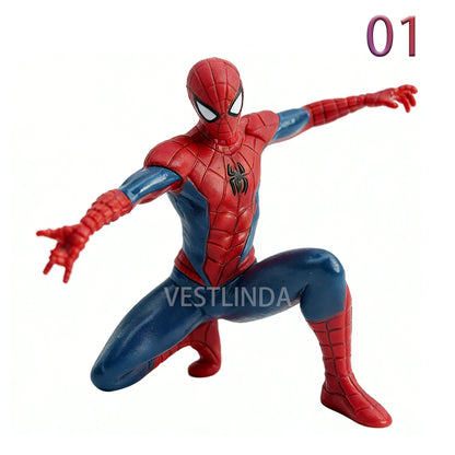 Mini Superhero Action Figure 7-9cm Desktop Collectible