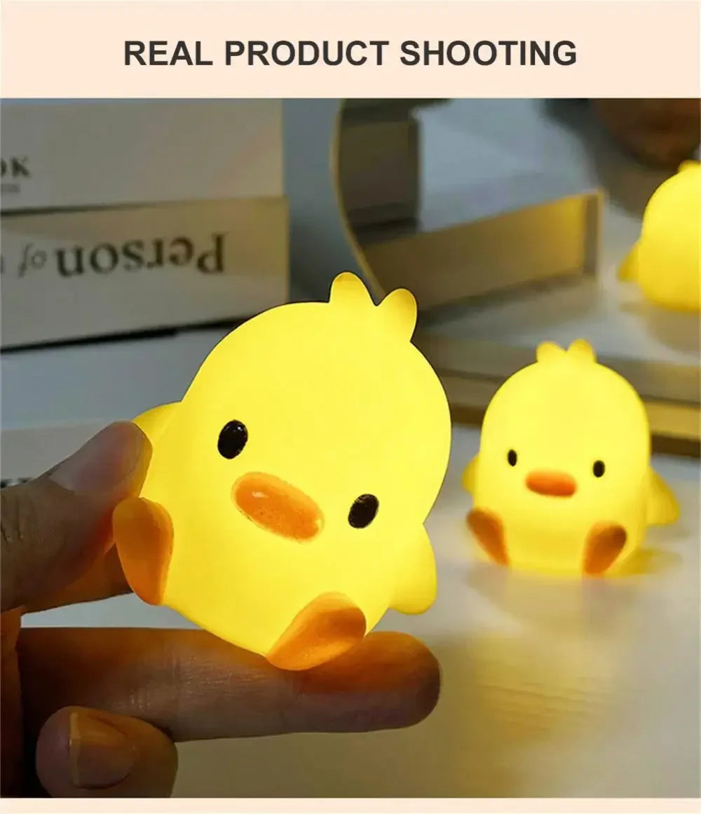 Duck Night Light for Kids, Cute LED Bedside Lamp