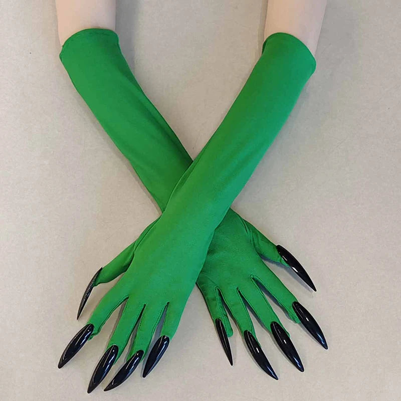 Halloween Claw Gloves 43cm Long Nail Costume Mittens for Women