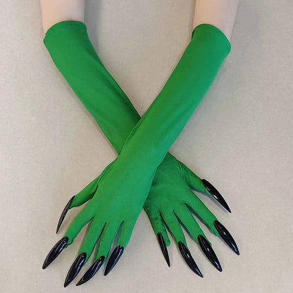Halloween Claw Gloves 43cm Long Nail Costume Mittens for Women