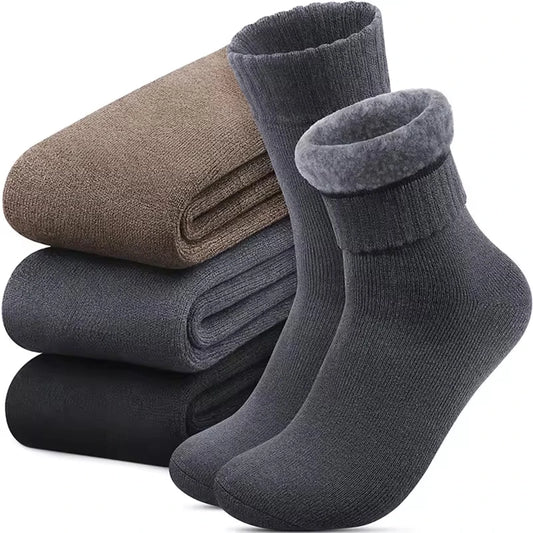 Women’s Winter Socks Thick Cotton Thermal Boot Socks 3-Pair