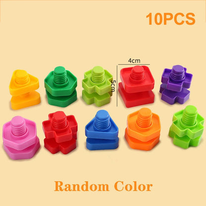 Nuts and Bolts Building Toy – Creative Construction Blocks for Kids