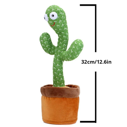 Dancing Cactus Toy with Talking, Singing and Repeating Functions