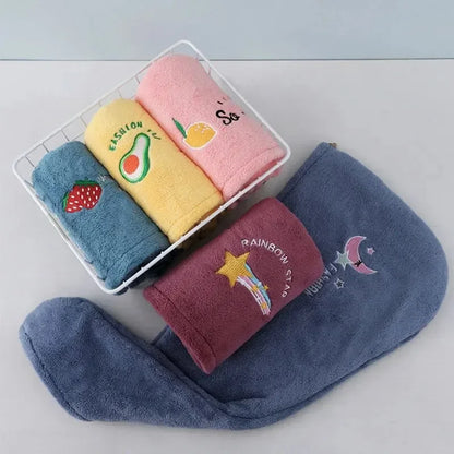Microfiber Hair Towel Wrap, Quick Dry Hair Towel for Women & Girls