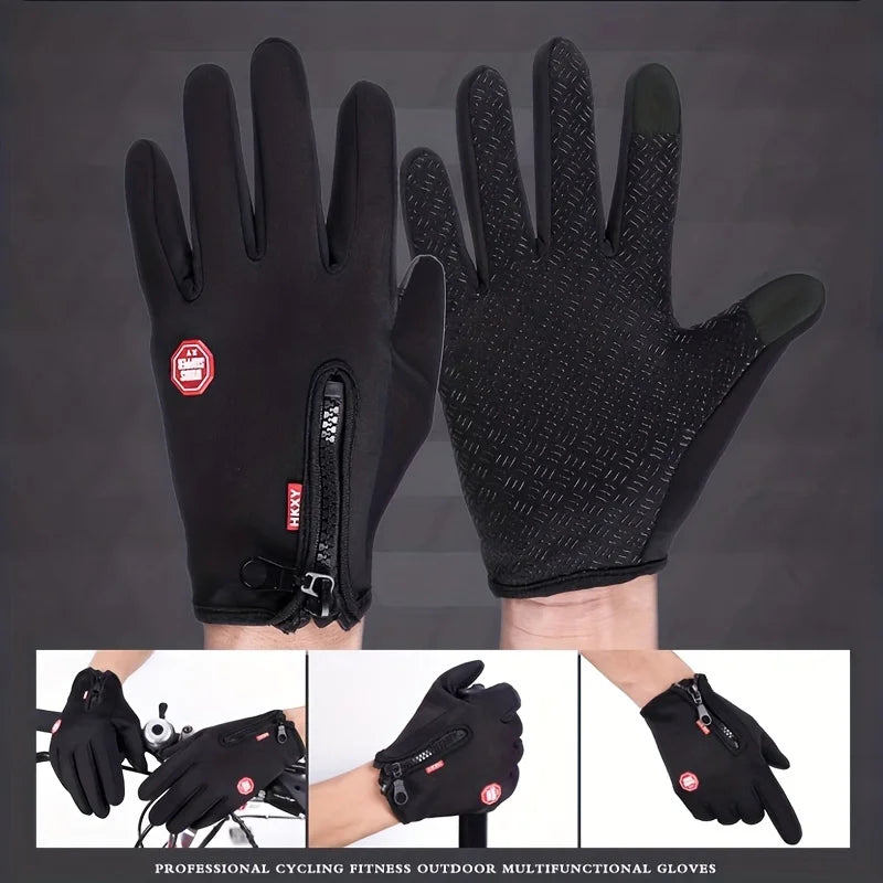 Winter Gloves – Touchscreen Warm Cycling & Driving Gloves