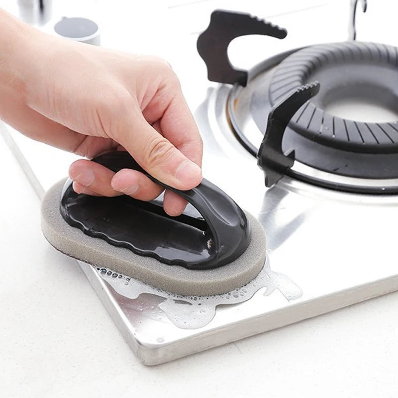 Emery Cleaning Sponge with Handle for Kitchen & Bathroom