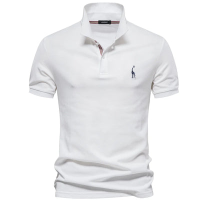 Men's Polo Shirts Cotton Short Sleeve Casual Polo Shirt
