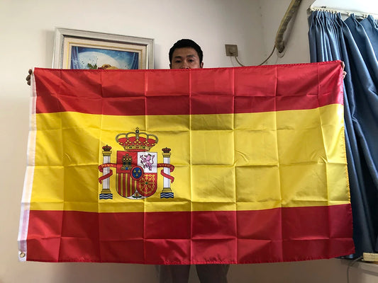 Spanish Flag 3x5 Feet Polyester Indoor Outdoor Celebration Banner