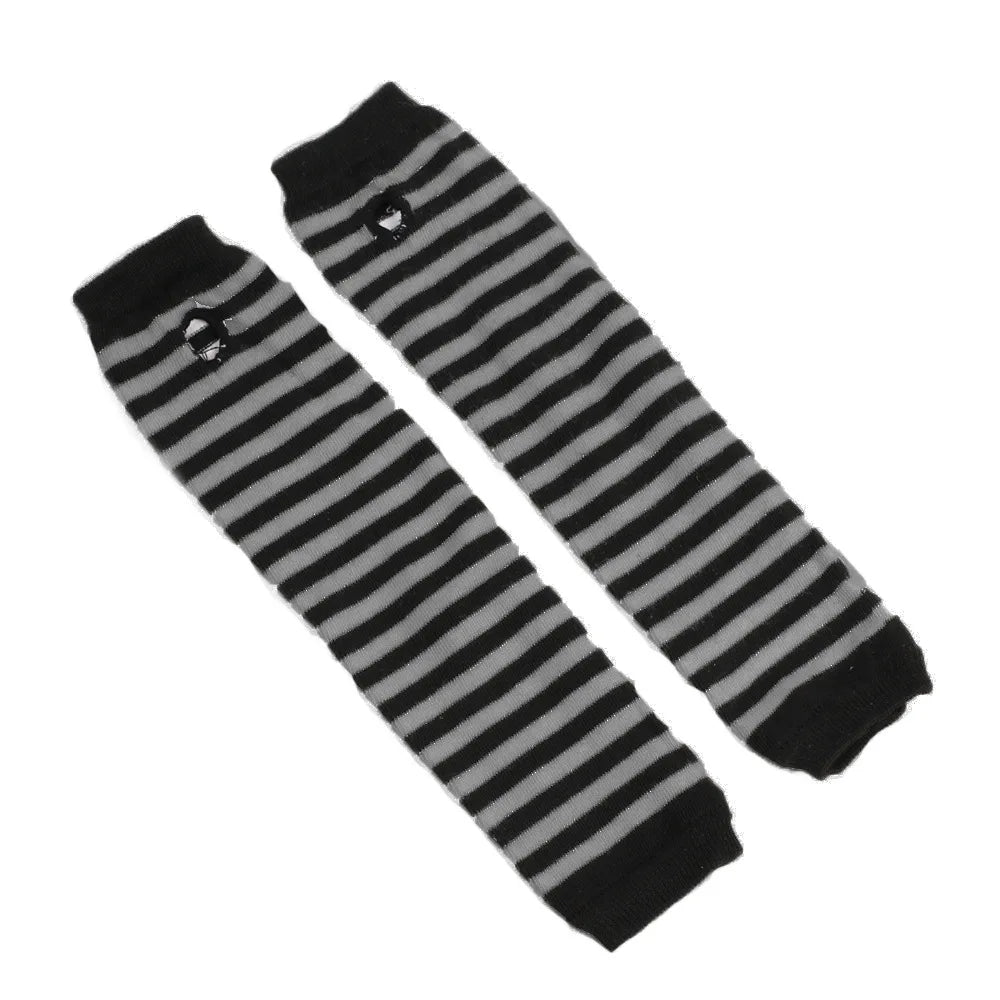 Fingerless Arm Warmers, Long Knitted Winter Gloves for Men & Women