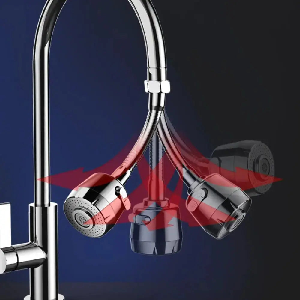 Kitchen Faucet Extender 360° Rotating Water Flow Adapter