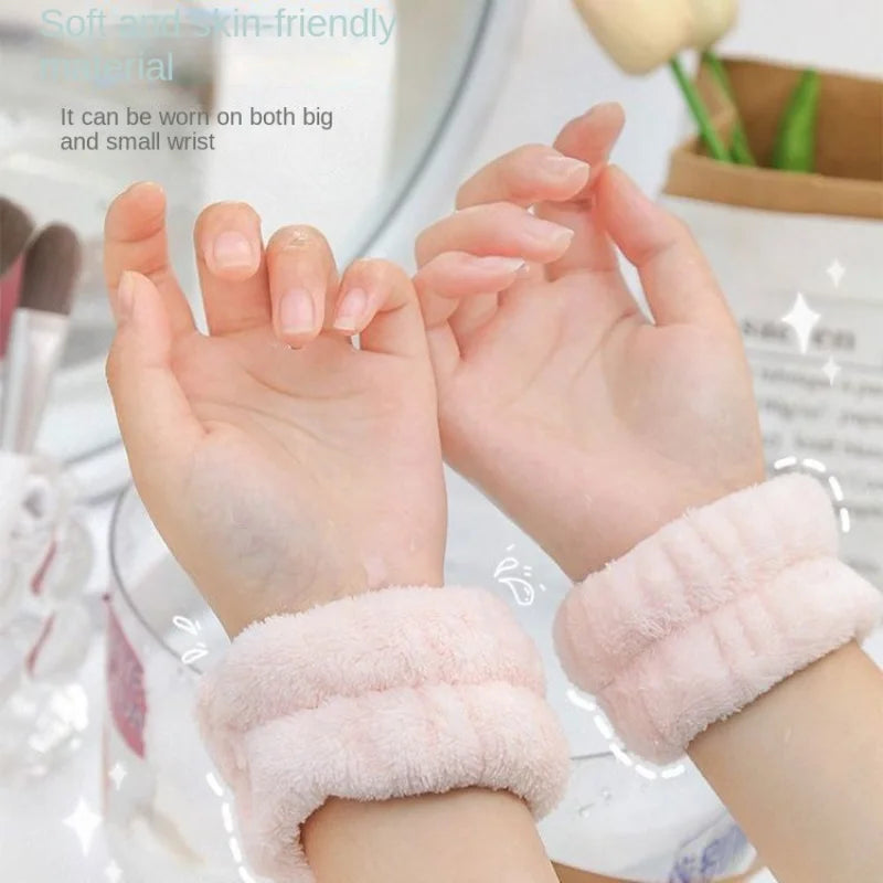 Face Wash Wristbands 2-Piece Set Water Absorbent Sweatbands