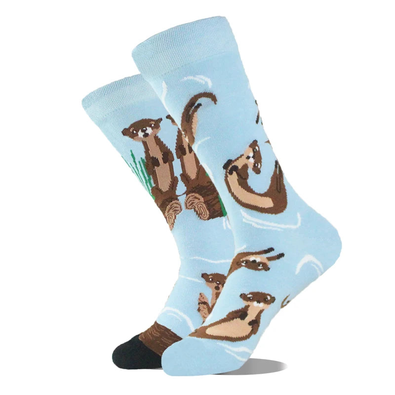 Funny Men's Socks Cotton Novelty Crew Socks Unisex