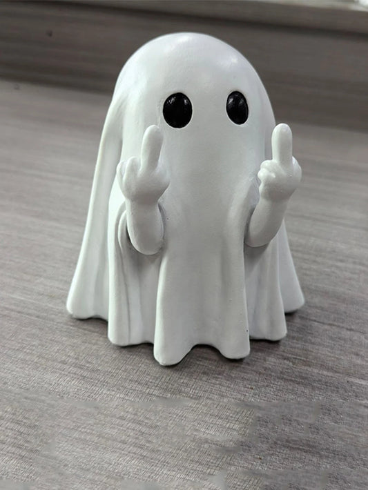 Halloween Ghost Figurine Small Ghost Statue for Home & Table Decor