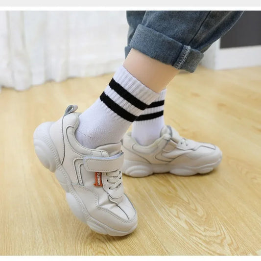 Kids Cotton Socks 5 Pairs Soft School Socks for Boys Girls