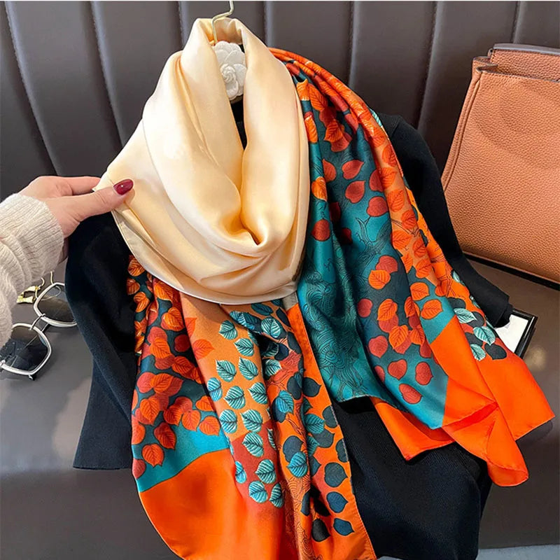 Women's Polyester Scarf, Soft Long Shawl for Beach & Everyday Wear