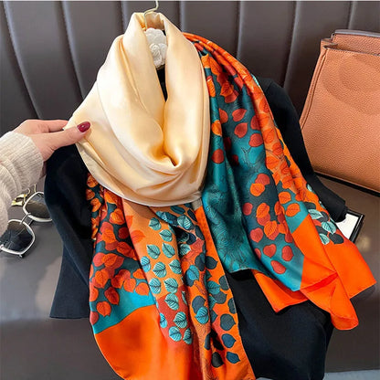Women's Polyester Scarf, Soft Long Shawl for Beach & Everyday Wear
