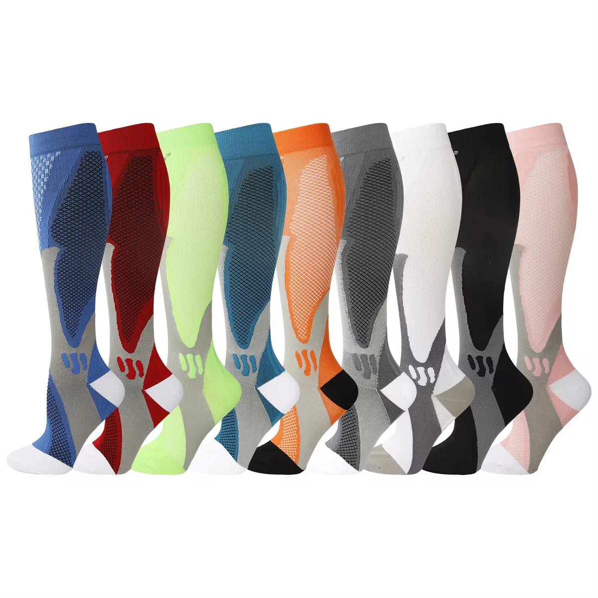 Compression Socks, Men's Athletic Crew Socks for Sports