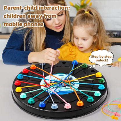 Rope Untangling Puzzle Game, Logic Challenge Toy for Kids