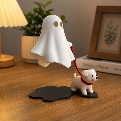 Halloween Puppy Figurine Ghost Dog Tabletop Decoration