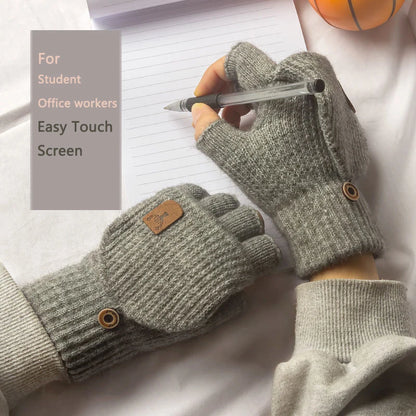 Fingerless Gloves – Warm Knitted Touchscreen Gloves for Men & Women