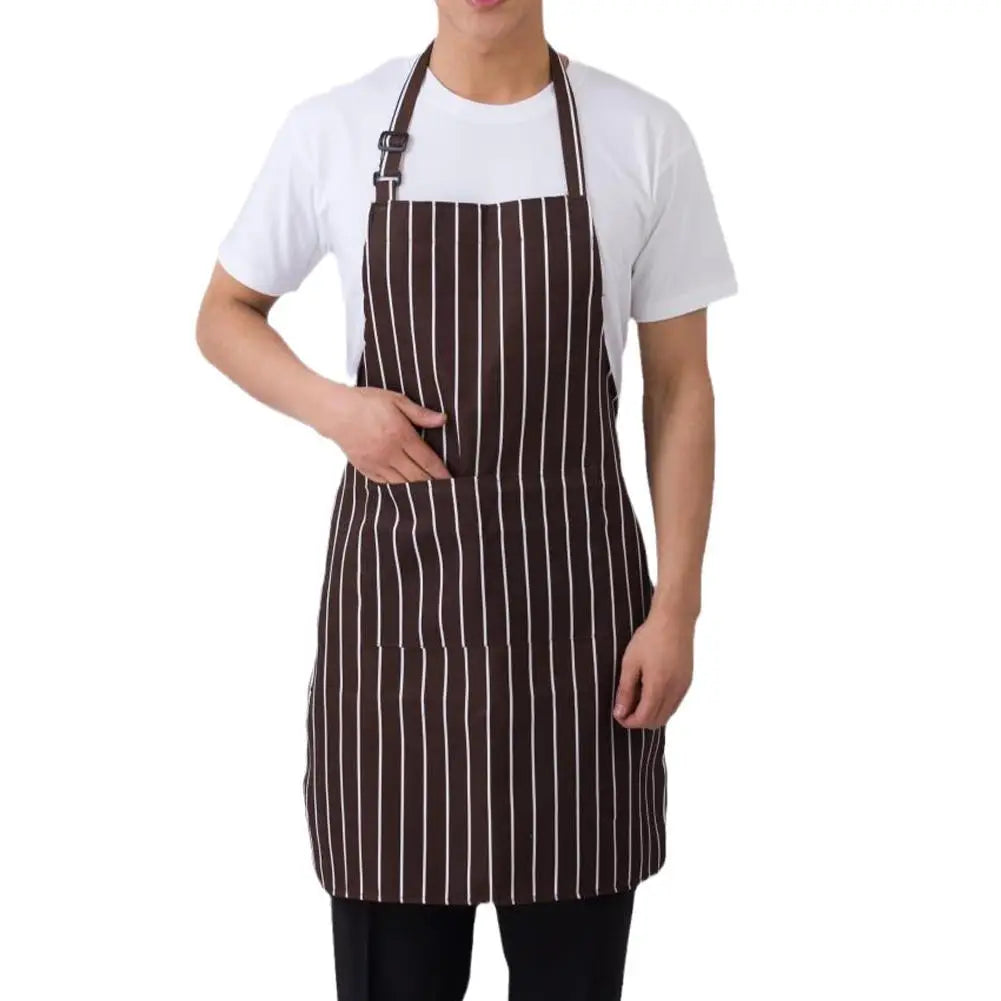 Kitchen Apron with 2 Pockets Adjustable Chef Cooking Apron
