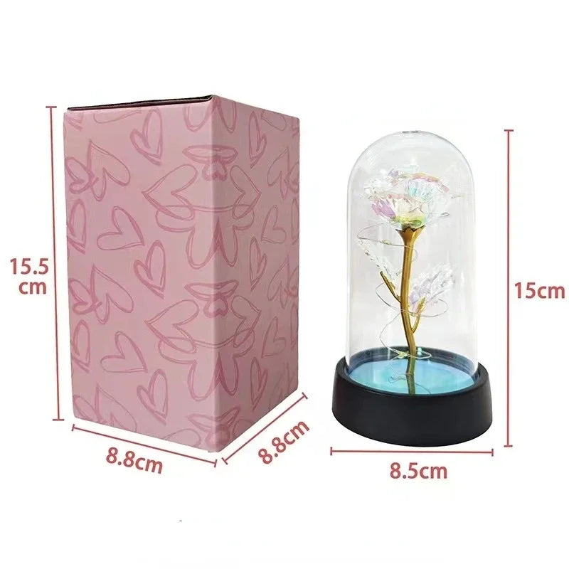 Artificial Rose LED Light Flower for Valentine’s Day Wedding Decor