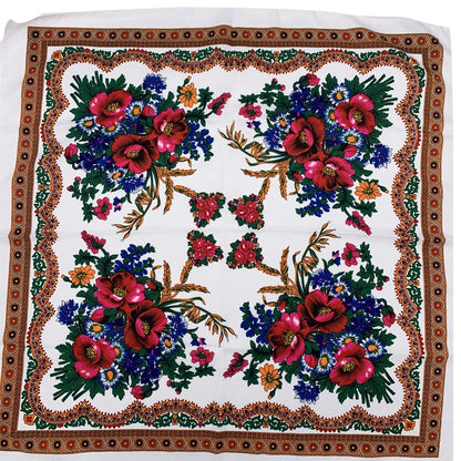 Women's Square Scarf, 70×70cm Printed Head Scarf and Bandana