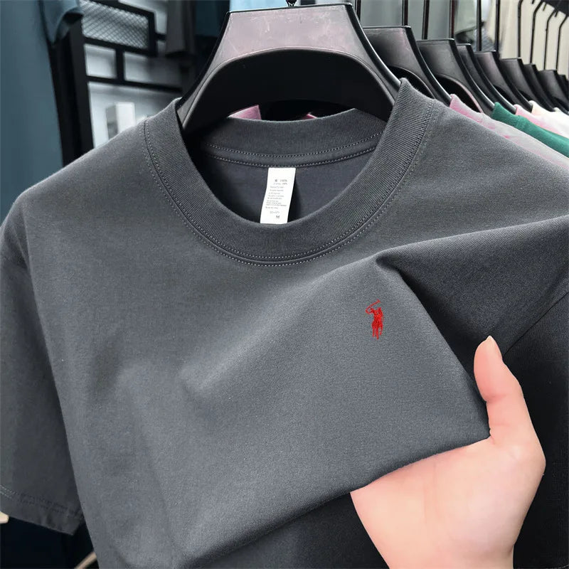 Men's Cotton T-Shirts 100% Cotton Short Sleeve Casual O-Neck