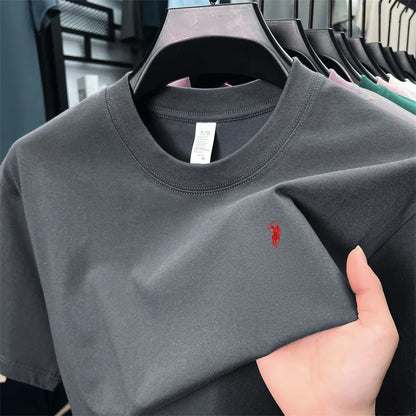 Men's Cotton T-Shirts 100% Cotton Short Sleeve Casual O-Neck
