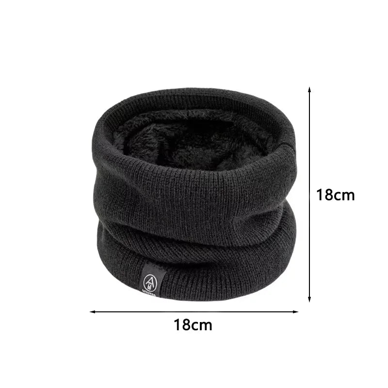 Winter Neck Gaiter Thick Knitted Warm Scarf for Outdoor Sports