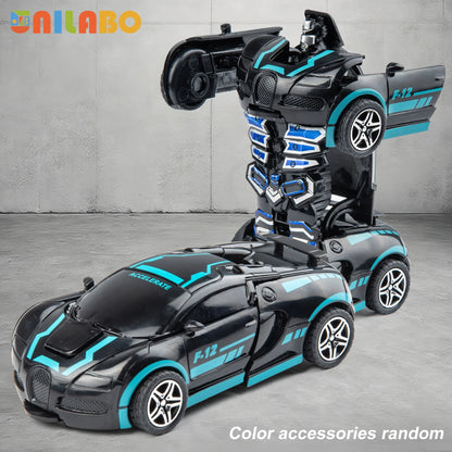 Transformable Robot Car Toy Diecast Educational Toy for Kids