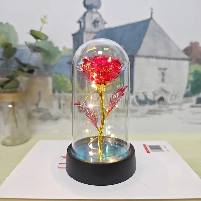 Artificial Rose LED Light Flower for Valentine’s Day Wedding Decor