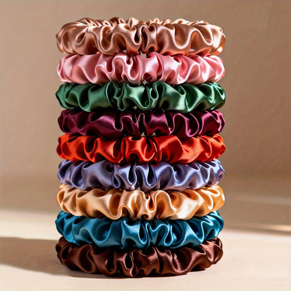19pcs Scrunchies for Women Thin Hair Ties Multi Color Set