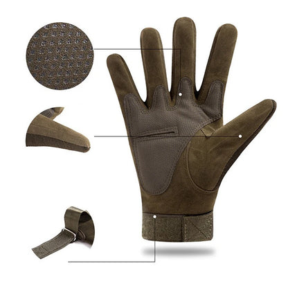 Tactical Gloves Full Finger Hard Shell Outdoor Cycling Gloves
