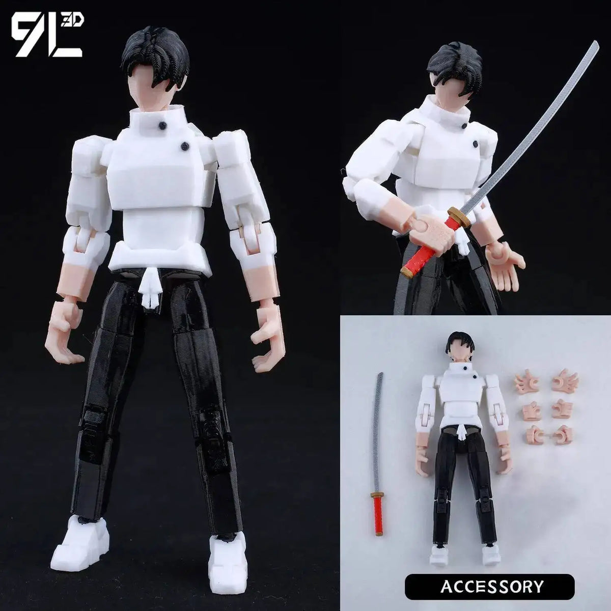 Poseable Action Figure 14cm 3D Printed Collectible Model