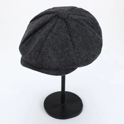 Newsboy Cap Plaid Octagonal Flat Cap for Men and Women