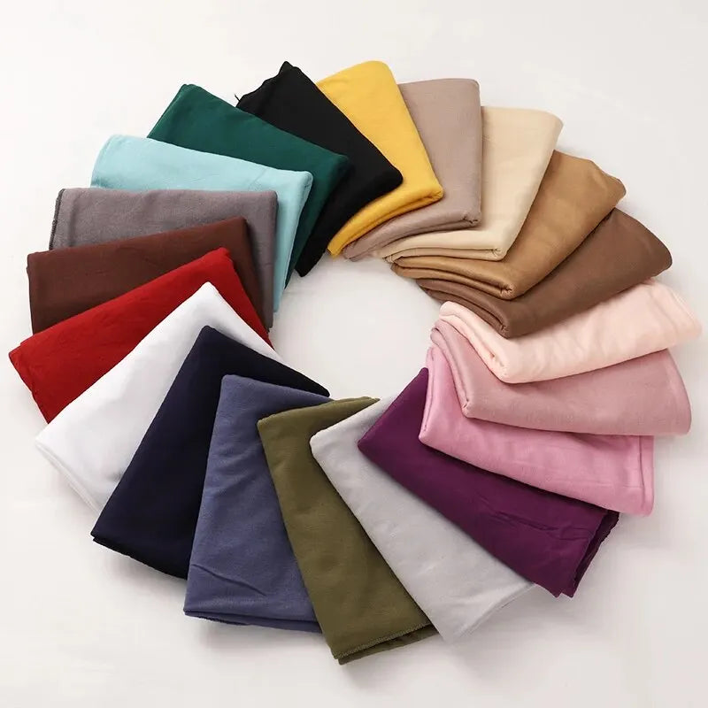 Cotton Hijab Scarf Soft Jersey Muslim Head Wrap for Women