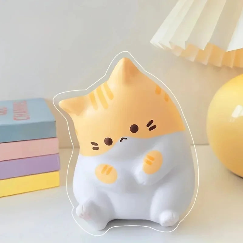 Cat Squeeze Toy, Soft Slow-Rise Fidget Ball for Kids & Adults