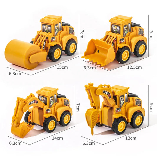Construction Vehicle Toy – Excavator & Bulldozer Model Car