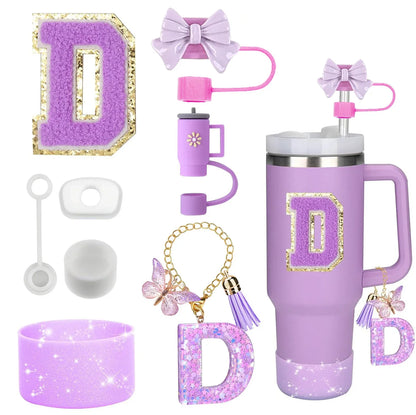 Tumbler Accessories Set – 8PCS Silicone Straw & Cup Covers