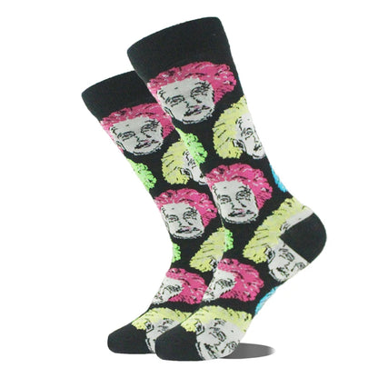 Men's Funny Socks, Novelty Cotton Crew Socks, Crazy Designs
