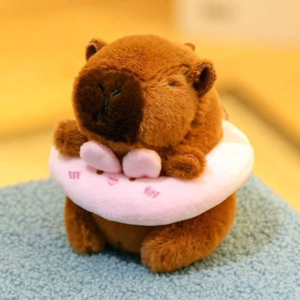 Capybara Plush Toy – Cute Winged Hoodie Stuffed Animal 12cm