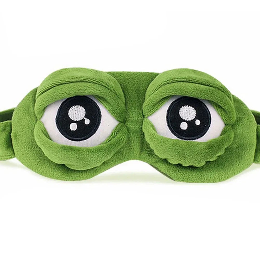 3D Sleep Mask Soft Plush Light Blocking Adjustable Eye Cover
