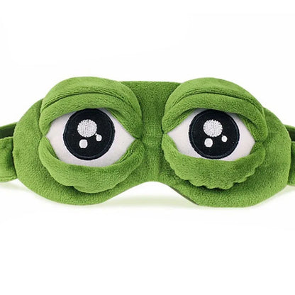 3D Sleep Mask Soft Plush Light Blocking Adjustable Eye Cover