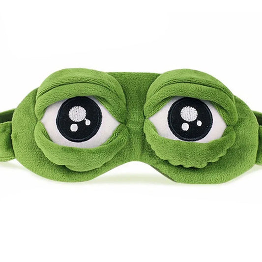 3D Sleep Mask Soft Plush Light Blocking Adjustable Eye Cover